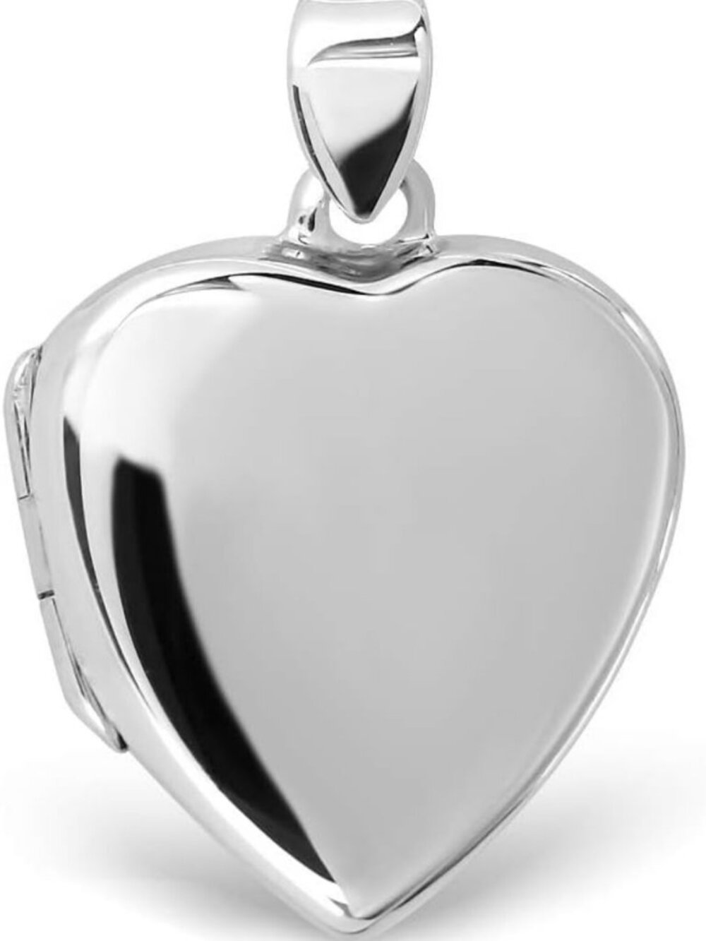 Sterling Silver 925 Classic Heart Locket Pendant Necklace - Timeless Jewelry